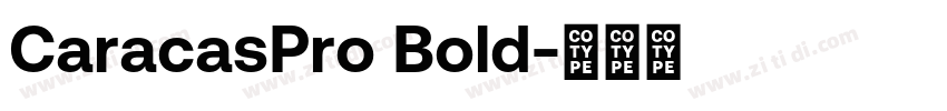 CaracasPro Bold字体转换